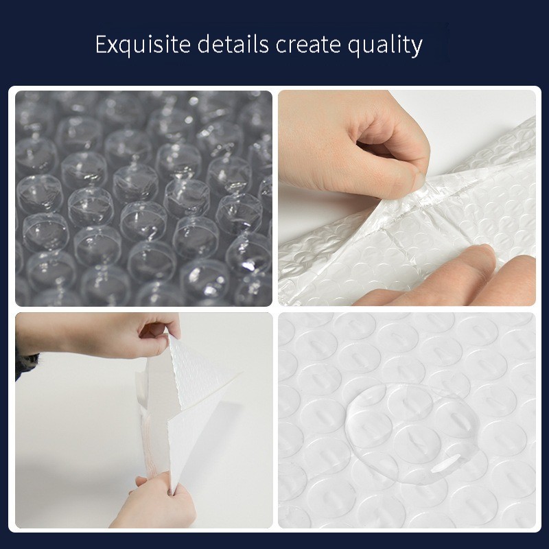 Pearlescent film bubble bag self-adhesive bubble bag shock proof envelope bag foam express bag white express bag manufacturers Specification drawing