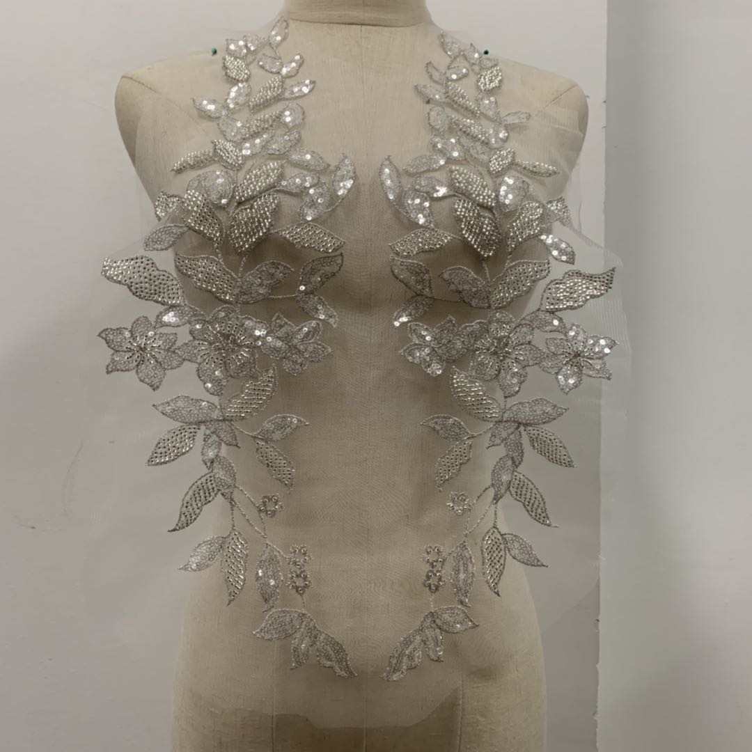 Bead flower bead embroidery tube bead embroidery, bead embroidery flower matching pic 4