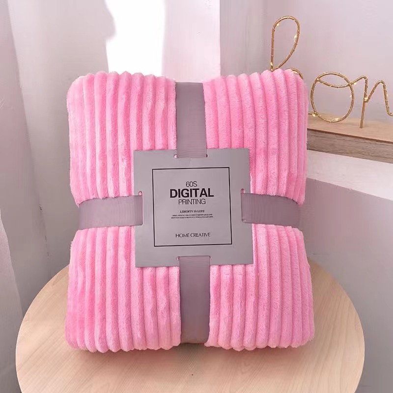 Single Drawn Blanket Autumn/Winter Cover Blanket 200Cmx230cm Pink Please Consult Before Placing An Order