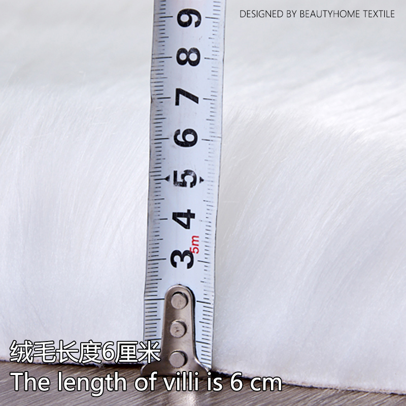 Lijia Home Textiles IBH solid color new long plush floor MATS, sofa MATS, living room, bedroom, bedside, coffee table, carpet, imitation wool floor MATS, decorative bay window MATS, floor MATS, irregular mat Carpet Specification image