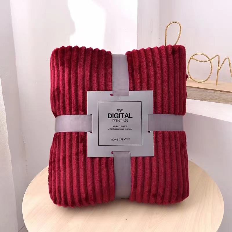 Single Drawn Blanket Autumn/Winter Cover Blanket 200Cmx230cm Red Please Consult Before Placing An Order