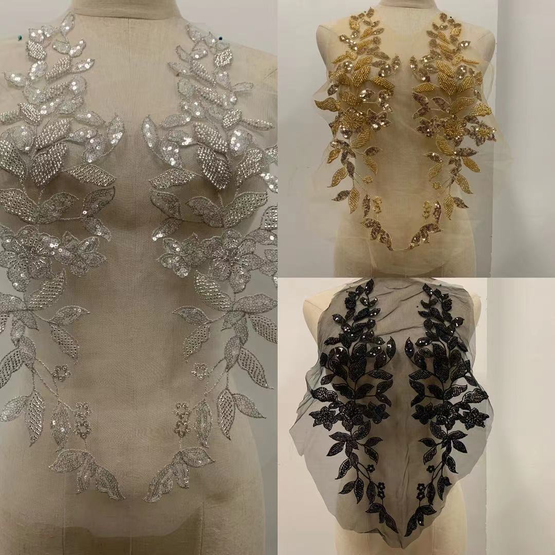 Bead flower bead embroidery tube bead embroidery, bead embroidery flower matching pic 15