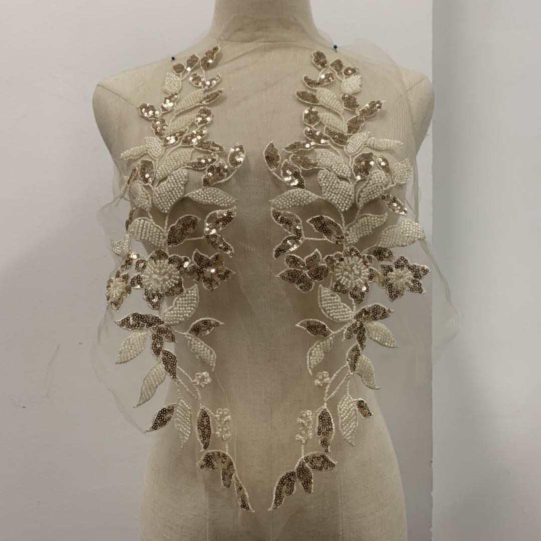 Bead flower bead embroidery tube bead embroidery, bead embroidery flower matching pic 9