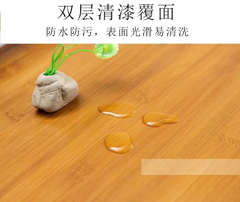 物架碗柜微波炉厨房实餐边落地楠竹j中式木储物家用茶水微波柜详情6