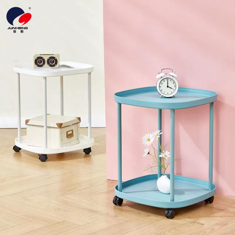 Small-sized wheeled storage cabinet, ins living room storage cabinet, snack cabinet, mobile side table, small coffee table, Nordic bedside table Specification image
