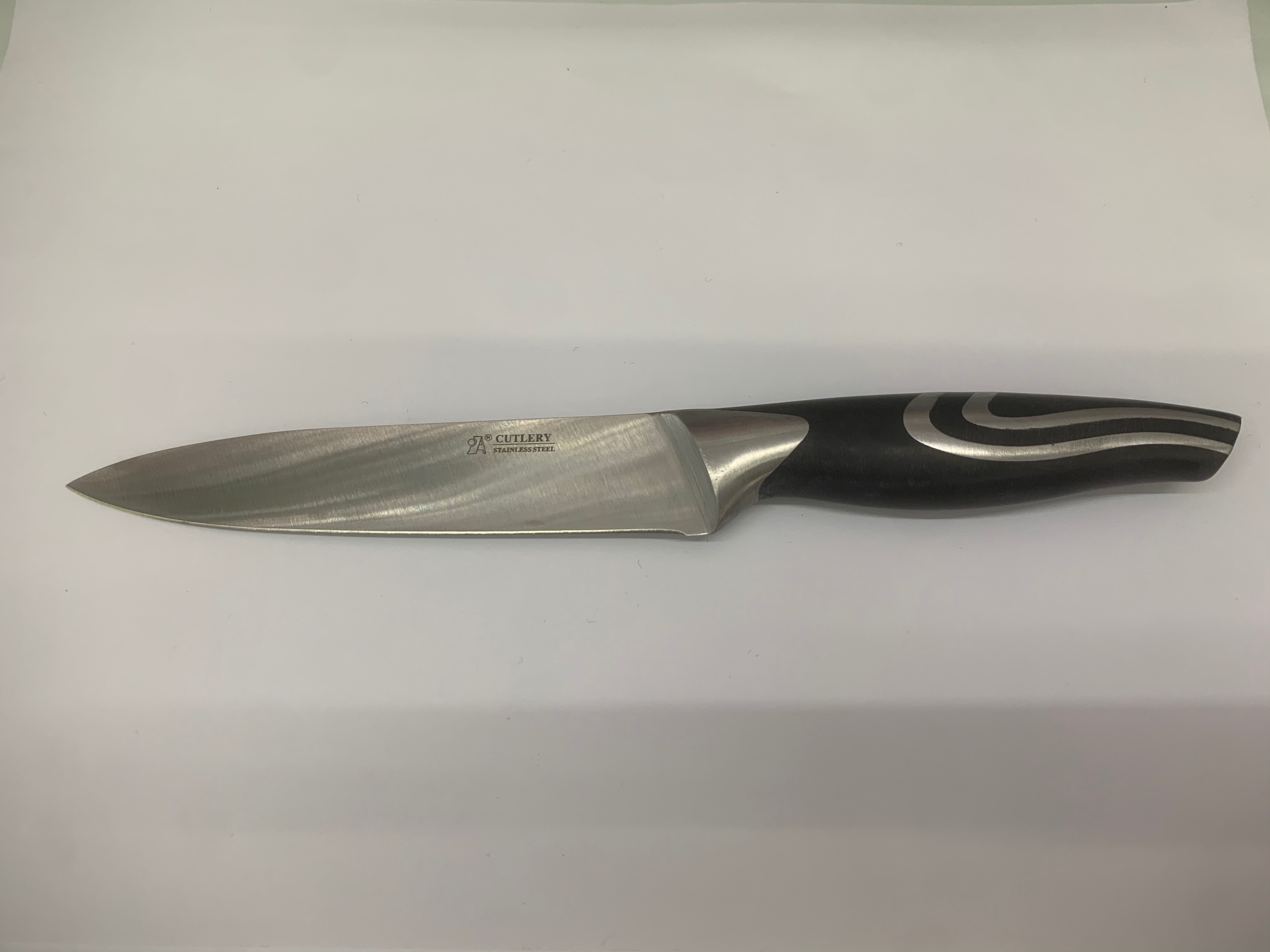 Stainless steel striped chef's knife multi-purpose knife