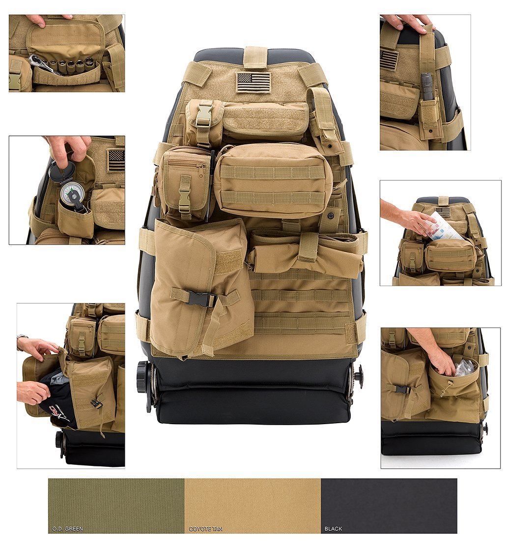 Off-road outdoor car seat cushions, car seat covers, military green canvas seat covers Application Scenario