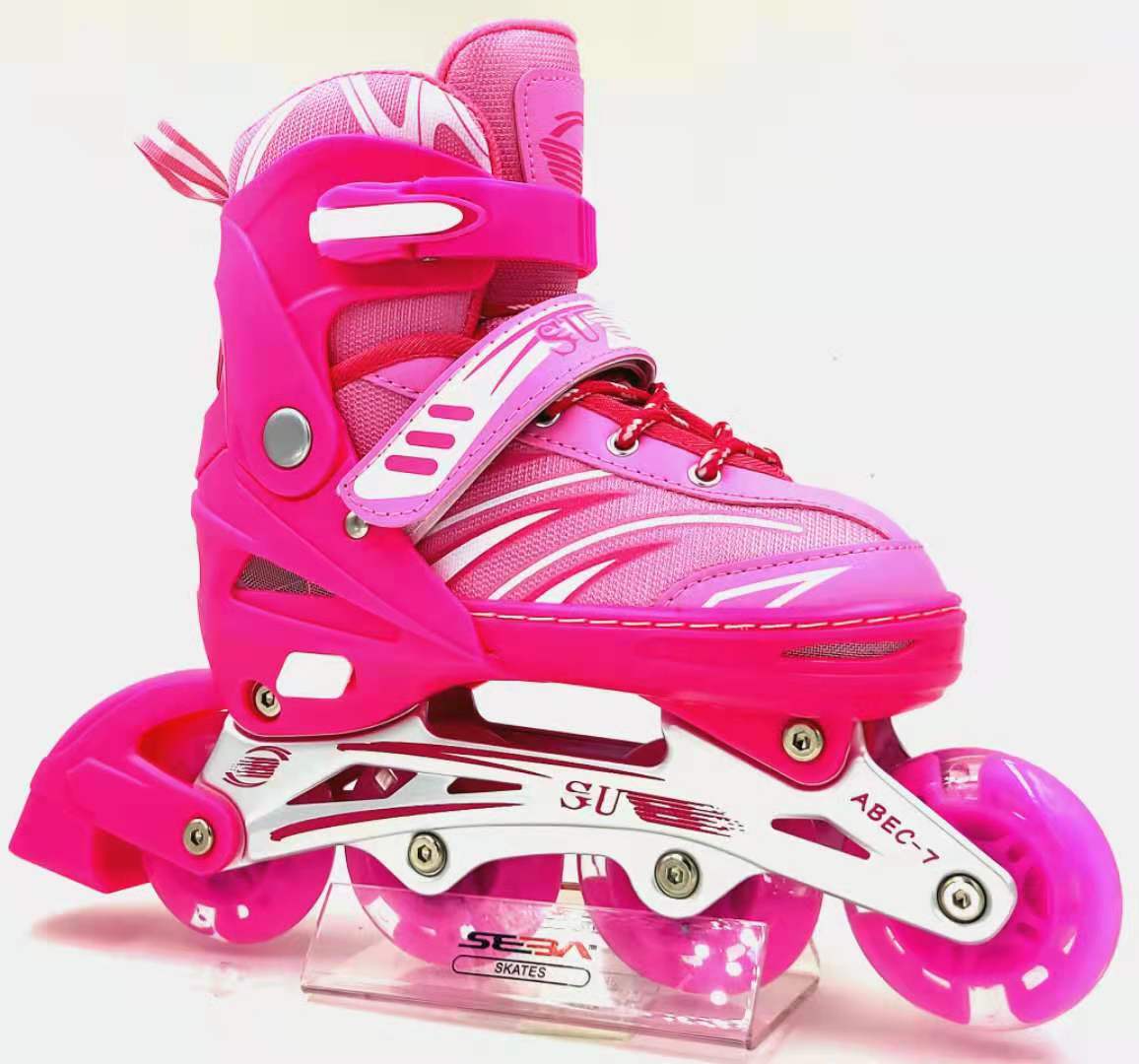 857Pu Roller Skates Adjustable Size Roller Skates Full Flash Roller Skates Specification drawing