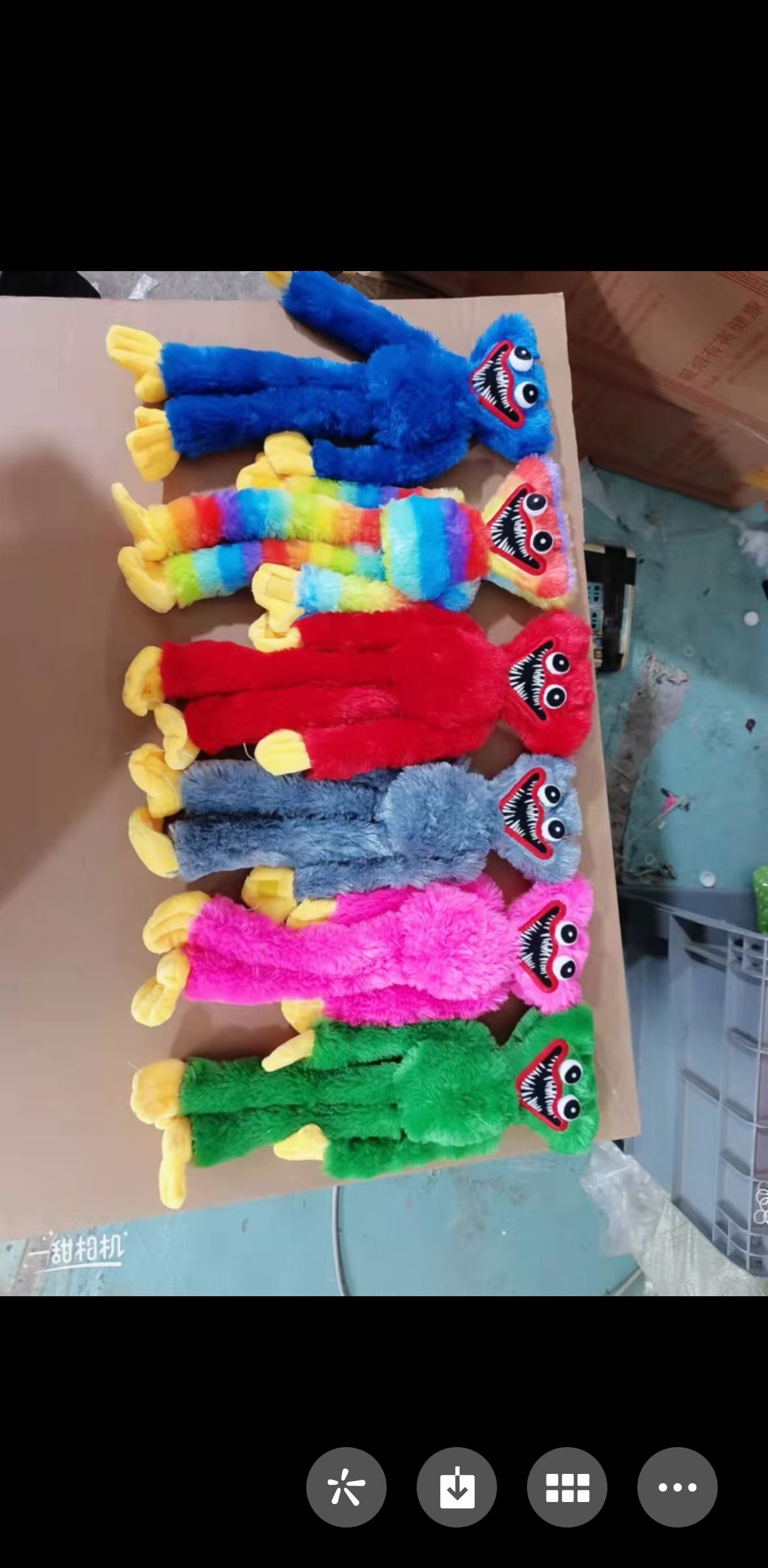 新款毛绒儿童玩具毛绒彩虹色波比公仔40厘米60厘米大量现货供应详情5