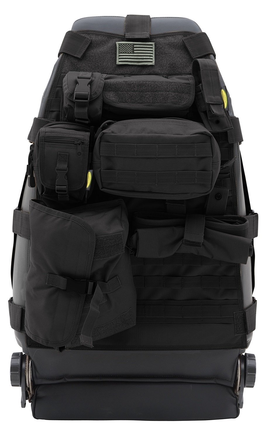 Off-road and outdoor car seat cushions, car seat covers, black canvas seat covers full figure