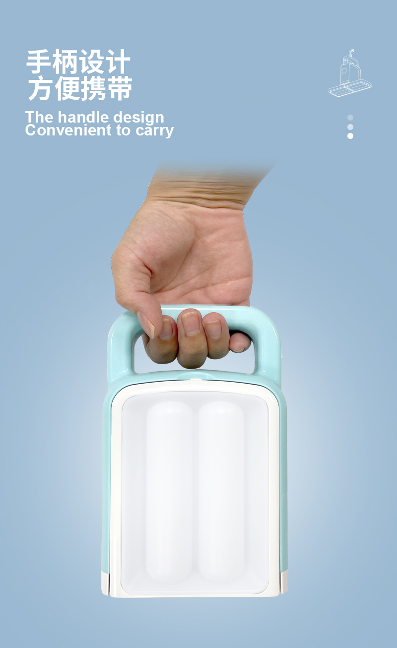 USB charging foldable leaf lamp with hook portable night market floor lamp LED emergency lamp thumbnail