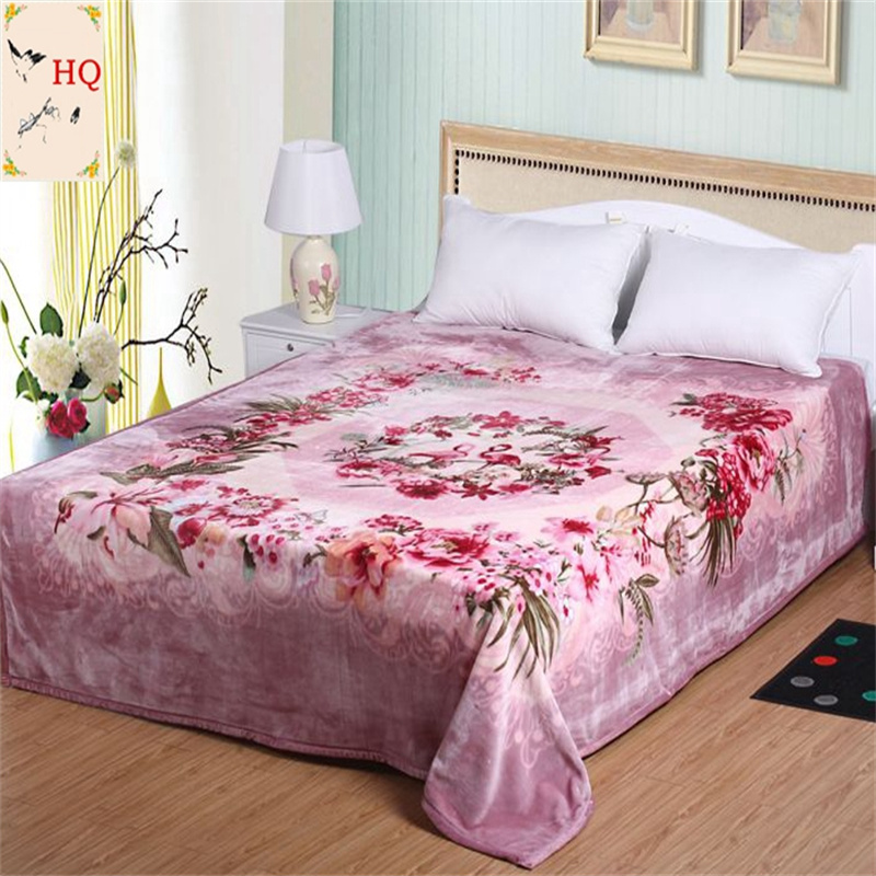 Double thickened winter blanket Double thickened winter blanket for double cover blanket bed stock Raschel blanket thumbnail