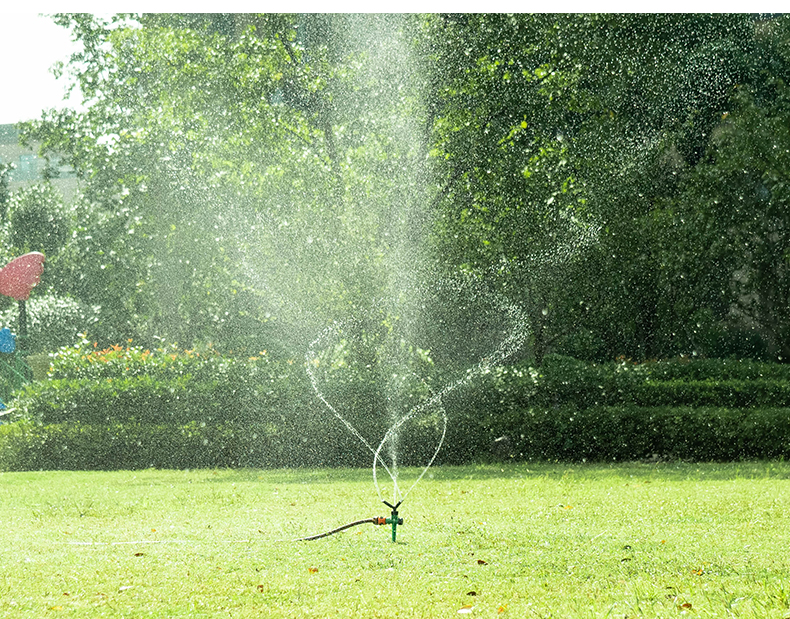 佰世园艺通水自动旋转喷头洒水器浇水园林草坪 360度喷水农用灌溉详情48