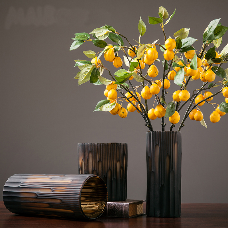 旭阳玻璃简约花瓶插花摆件轻奢客厅玄关餐桌样板房家居软装饰品25详情4