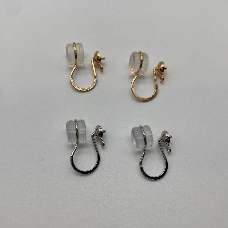 Silicone Painless Ear Clip Gold Electroplated Jewelry Accessories Pengli Wholesale Metal Jewelry Accessories Accessories Ear Accessories Pengli Factory Direct Sales Specification drawing
