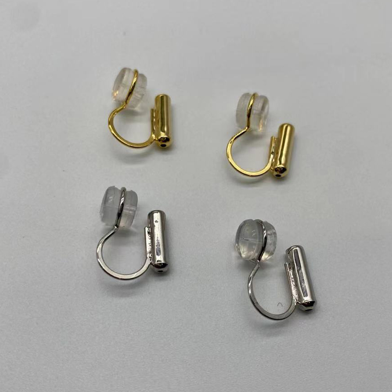 Silicone Painless Ear Clip Gold Electroplated Jewelry Accessories Pengli Wholesale Metal Jewelry Accessories Accessories Ear Accessories Pengli Factory Direct Sales details Picture
