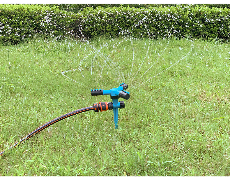 佰世园艺通水自动旋转喷头洒水器浇水园林草坪 360度喷水农用灌溉详情33