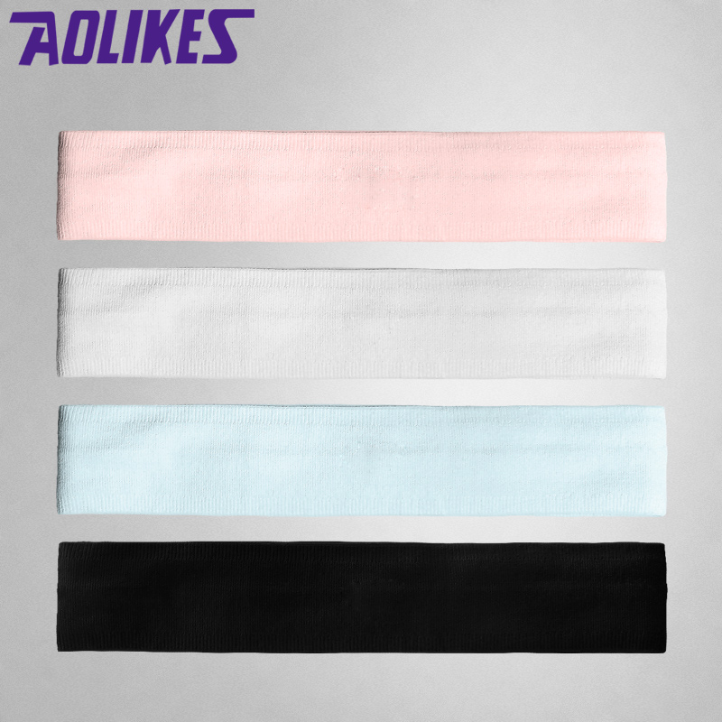 Close-up of seamless woven texture of the fitness headband