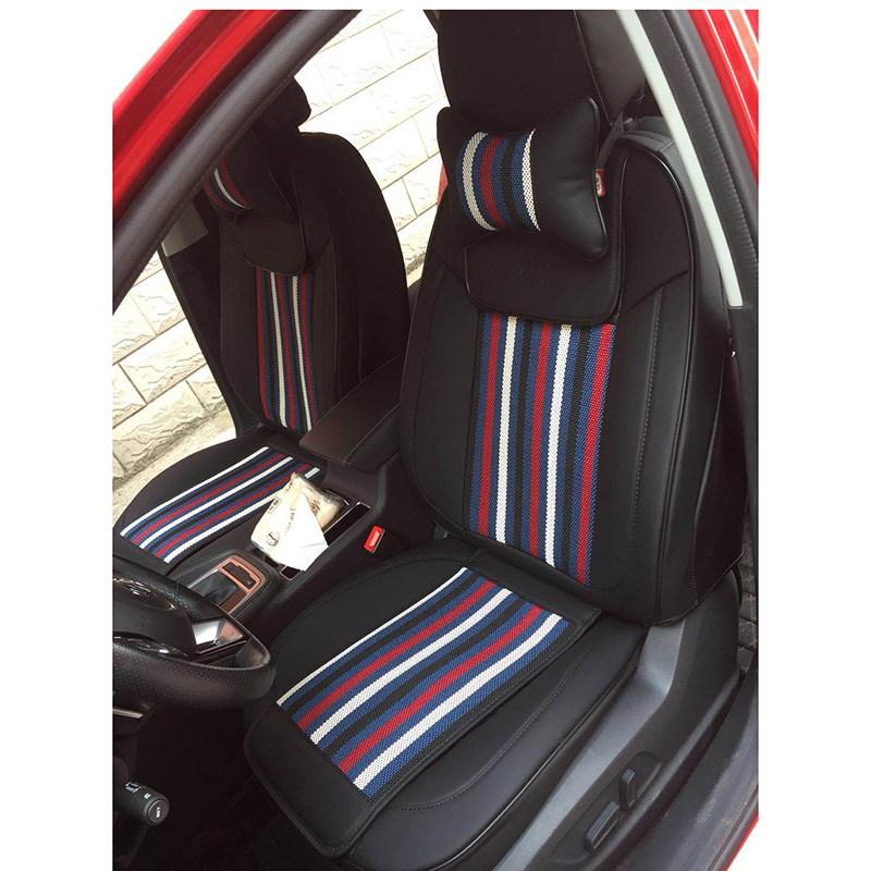 Coffee-colored dual-purpose seat cushion, 3D full surround seat cover, ice wire seat cushion details Picture