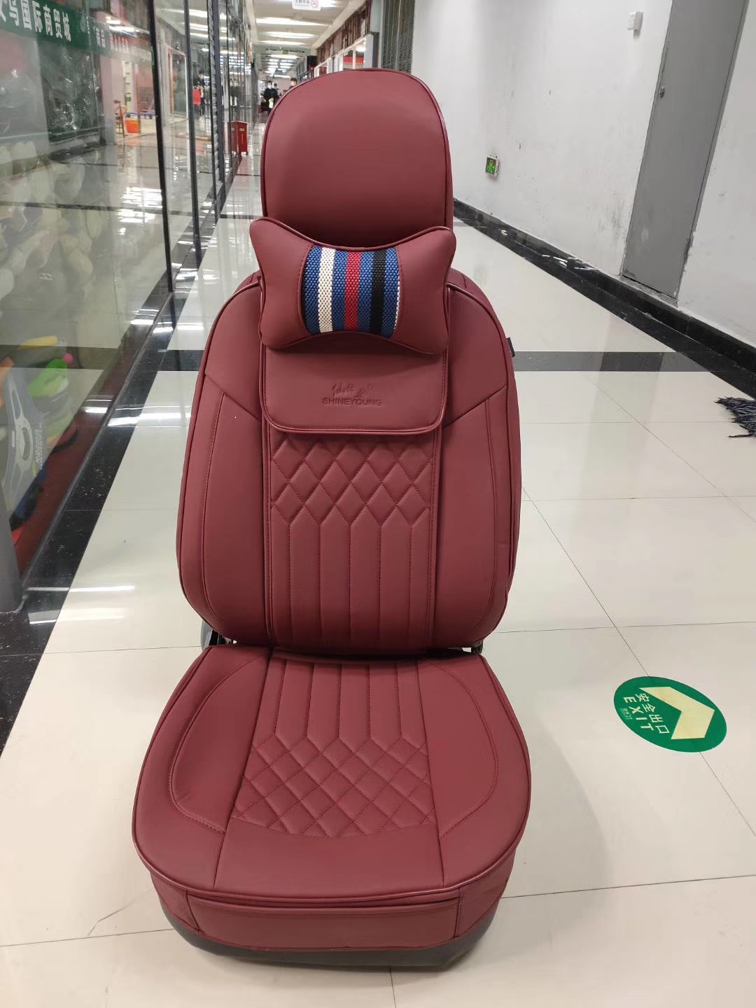 Coffee-colored dual-purpose seat cushion, 3D full surround seat cover, ice wire seat cushion Item Picture