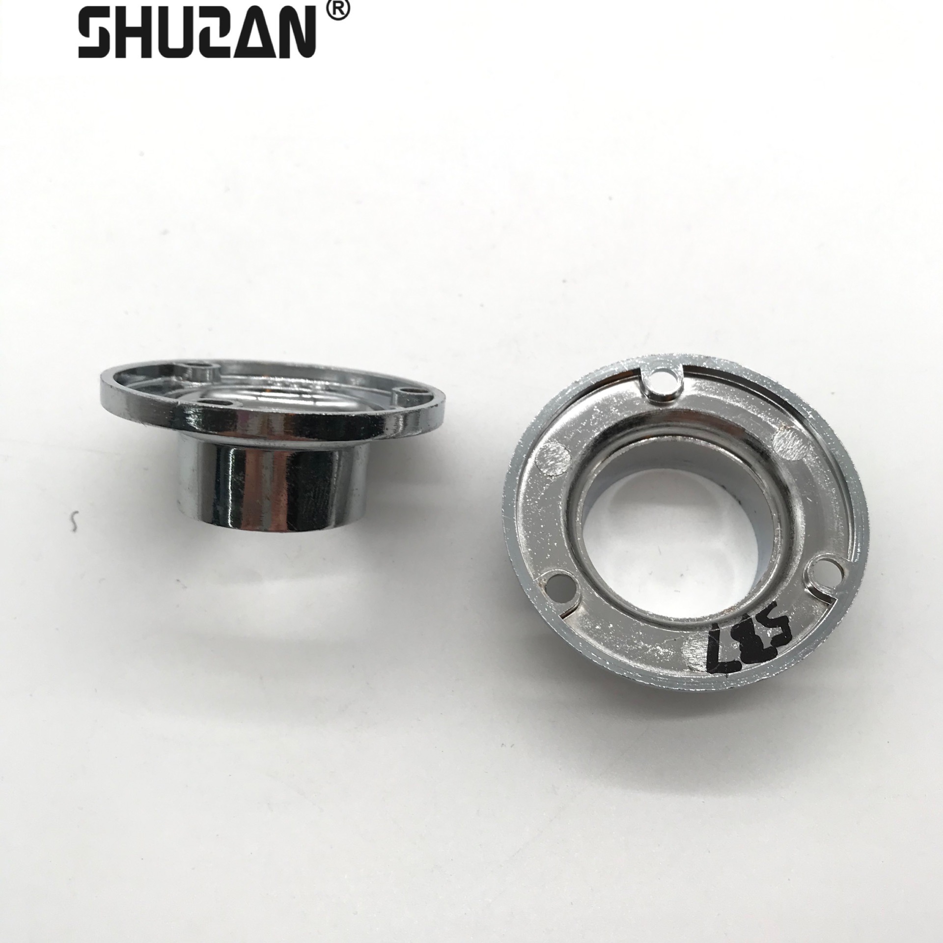 Factory direct flange wardrobe pole support hardware accessories flange clothes support