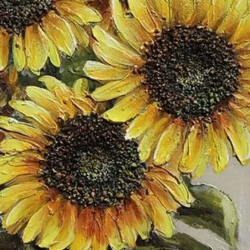 Sunflower Oil Stereoscopic Painting 006 details Picture