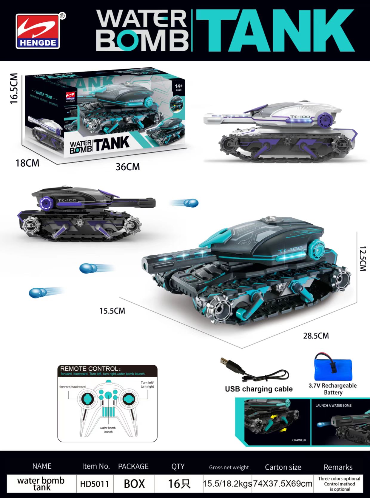 Remote control tank dual mode stunt car remote control with charging