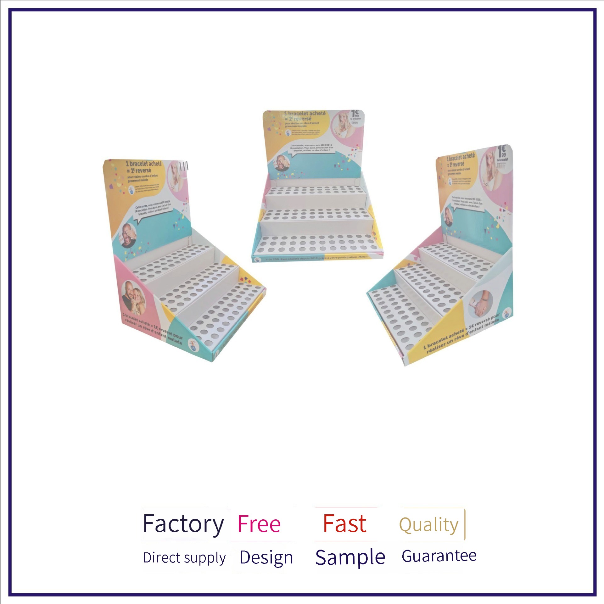 Supermarket display corrugated paper display rack table display box ballpoint pen student stationery display rack thumbnail