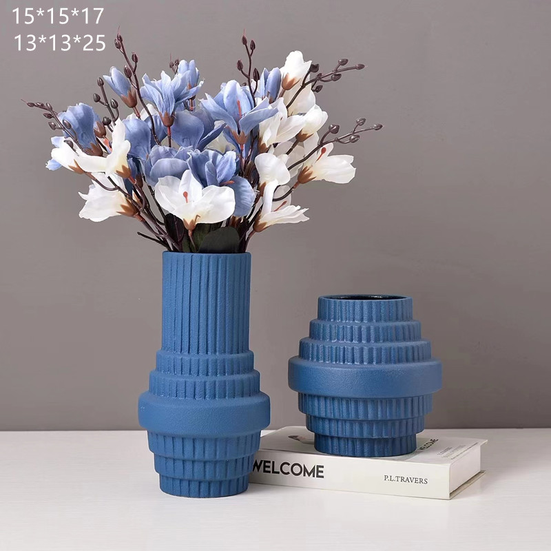 New Nordic minimalist electroplated ceramic vases, wedding and hotel soft decoration items, hydroponic flower vases, living room decorative cabinets, dining tables, model rooms, home decoration handicrafts Item Picture