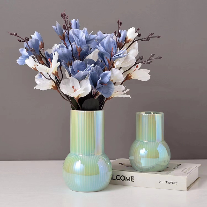 Nordic minimalist ceramic vases, wedding hotel soft decoration items, hydroponic flower vases, living room decorative cabinets, dining tables, model rooms, home decorations details Picture