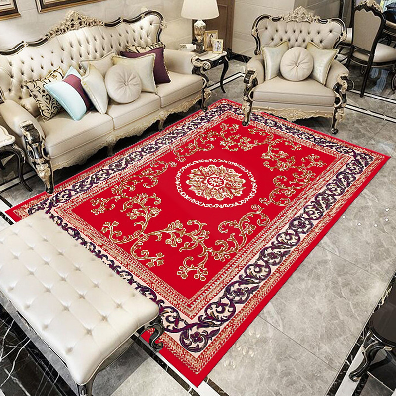 Nordic Nordic crystal velvet carpet floor mat Bohemian retro style home European sofa bedroom coffee table blanket Item Picture