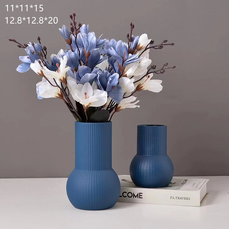 Nordic minimalist ceramic vases, wedding hotel soft decoration items, hydroponic flower vases, living room decorative cabinets, dining tables, model rooms, home decorations Specification image