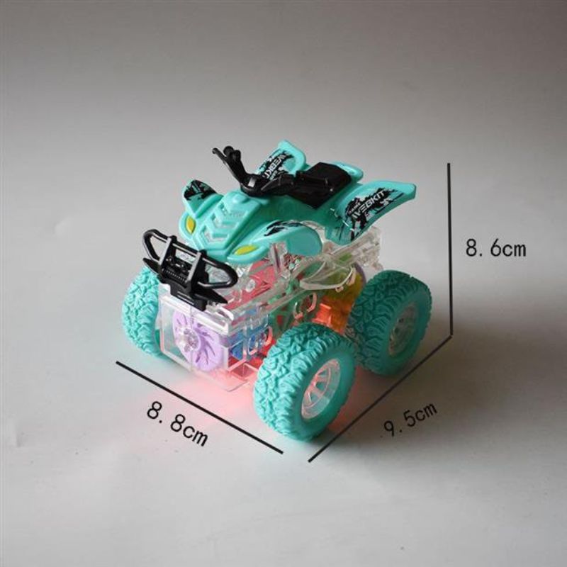 Junshengxing four-wheel drive off-road vehicle, toy luminous gear, inertial military vehicle, beach engineering vehicle, flip vehicle, rotating vehicle, stunt vehicle, Sunflower vehicle Application Scenario