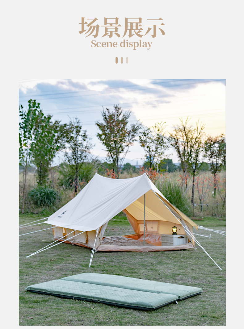Xanuoduji outdoor inflatable tent sleeping pad thickened 10CN single mattress moisture-proof pad pic 12