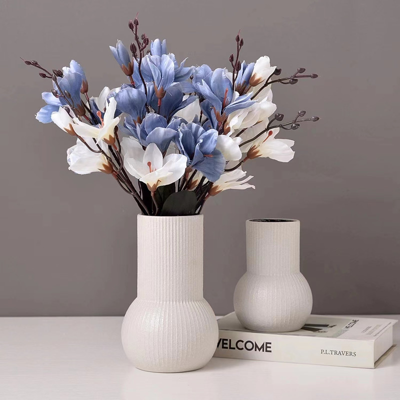 Nordic minimalist ceramic vases, wedding hotel soft decoration items, hydroponic flower vases, living room decorative cabinets, dining tables, model rooms, home decorations Item Picture