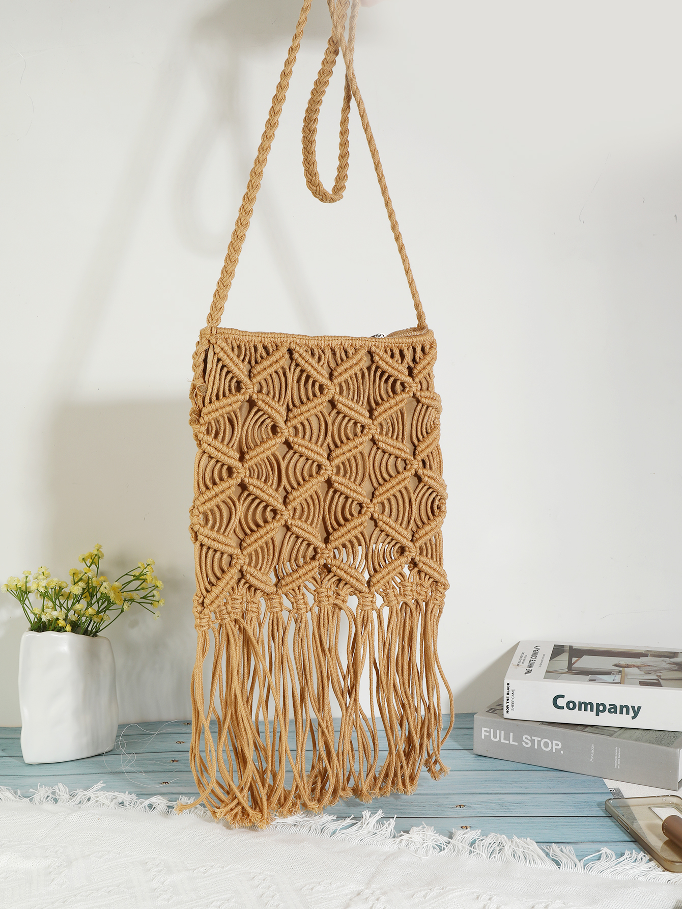 Boho tropical style ethnic style hand-woven bag Fu Coconut coconut -518