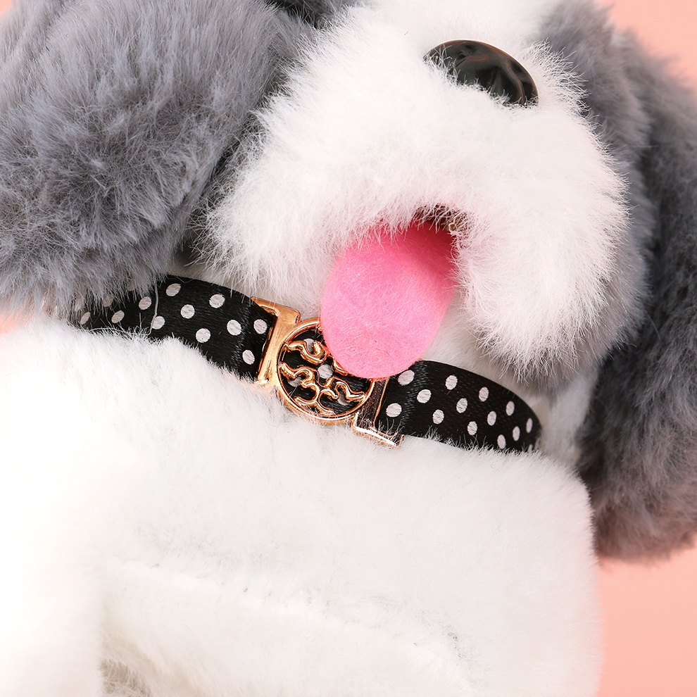 New recommendations for children's light-sensing plush gray-brown animal toys, dolls for cats and dogs, electric ornaments that can bark and shake their heads pic 8