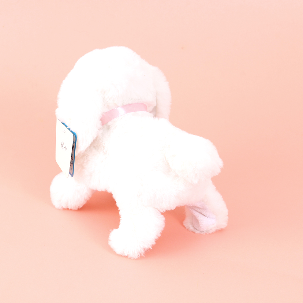 电动会叫会动的白 猫咪仿真动物模型儿童毛绒玩具电子宠物摆件详情3