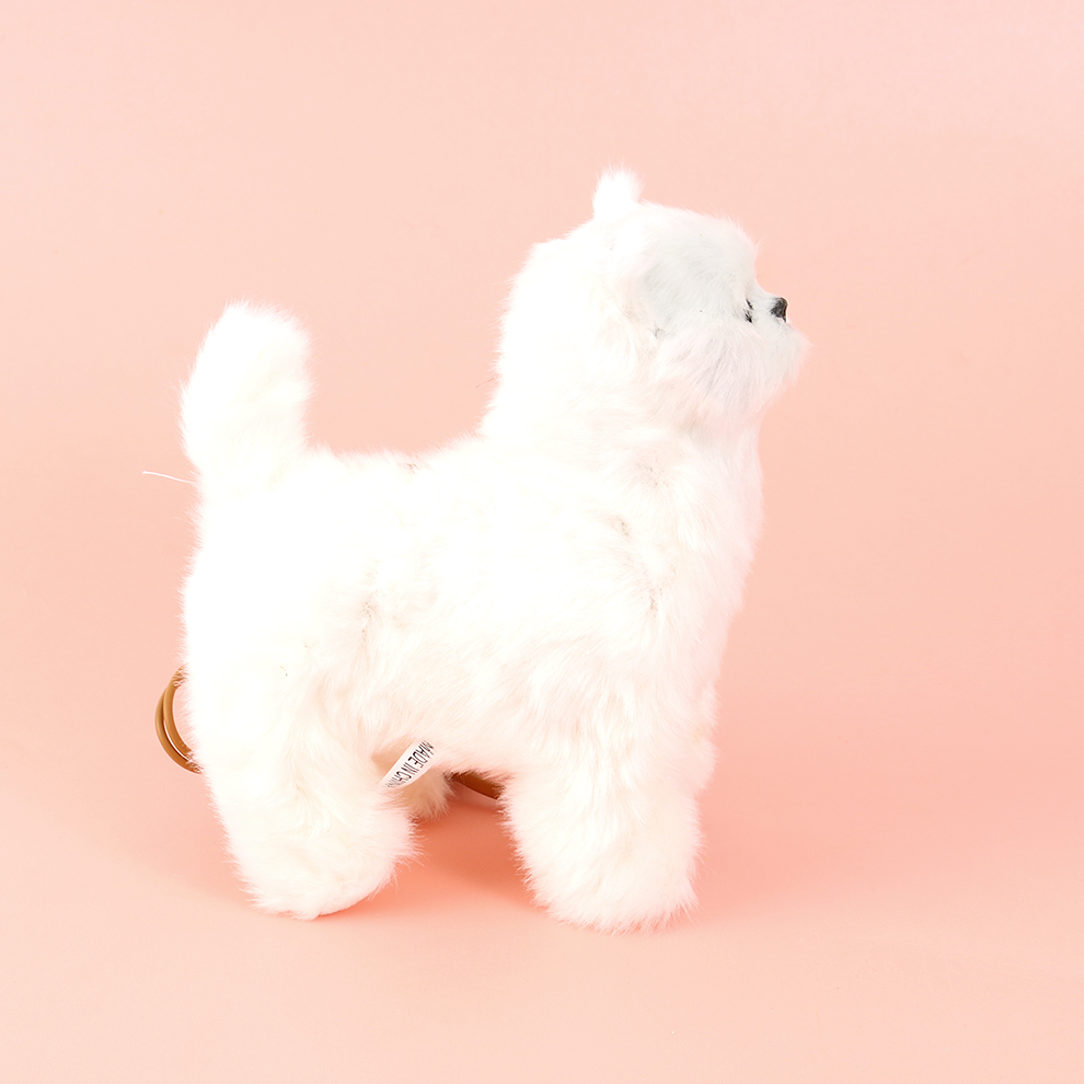 电动会叫会动的白猫咪仿真动物模型儿童毛绒玩具电子宠物摆件详情2