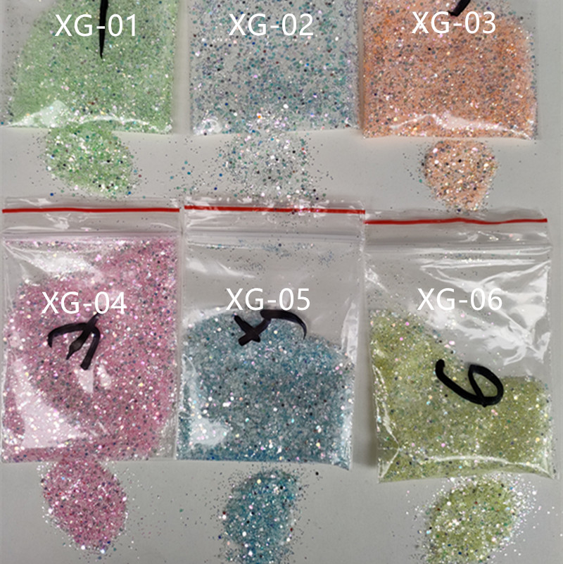 New high - light multi - color glow-in-the-dark gold lion powder glitter glow-in-the-dark glue firefly effect material thumbnail