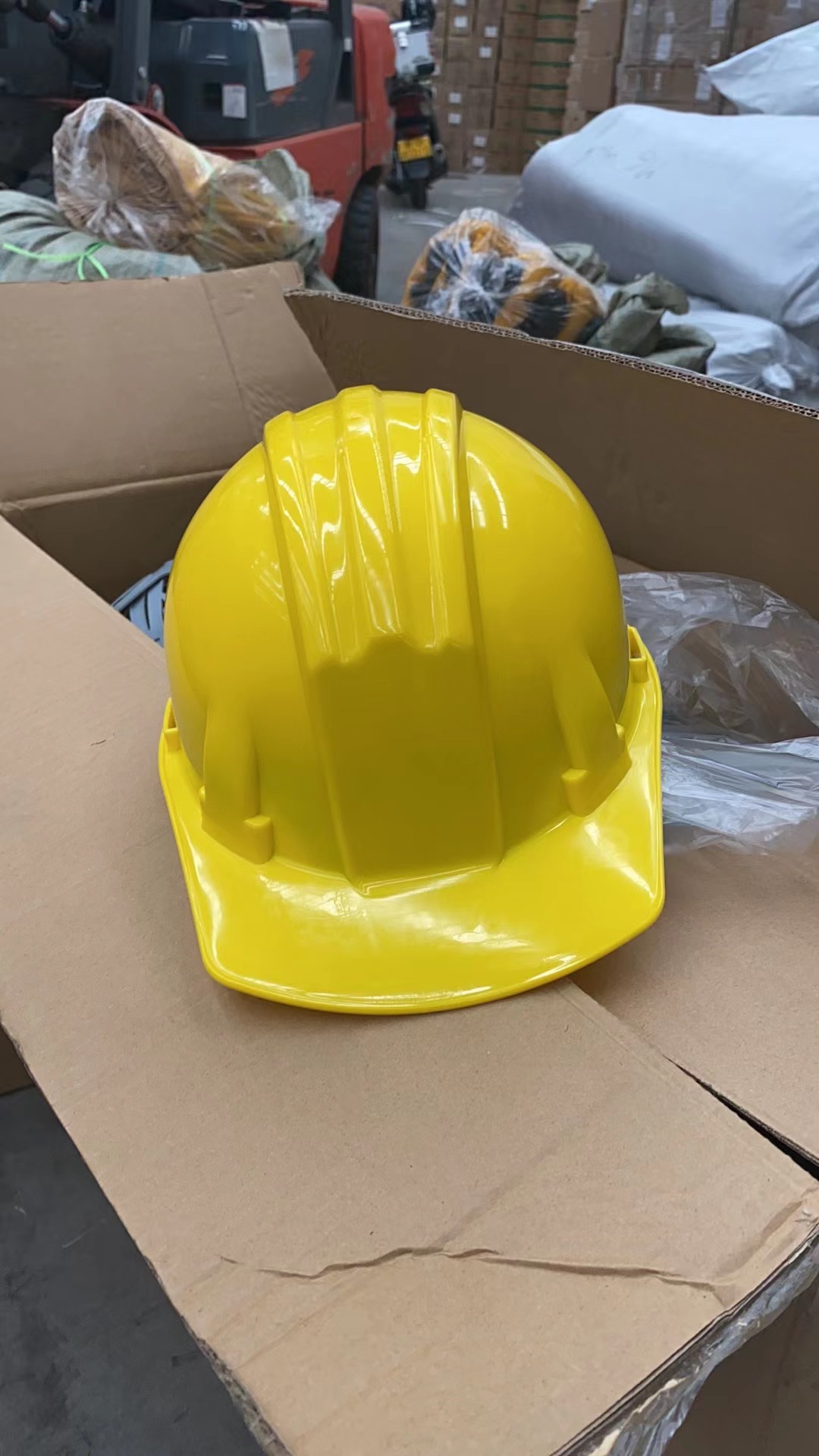 黄色高防护ABS PE安全帽 工地高档安全头盔详情图4