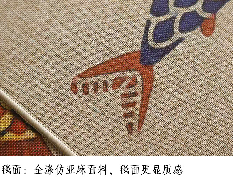 千思亚麻地垫细麻厨房吸水防滑吸油可印logo浴室脚垫门口进门地垫详情5