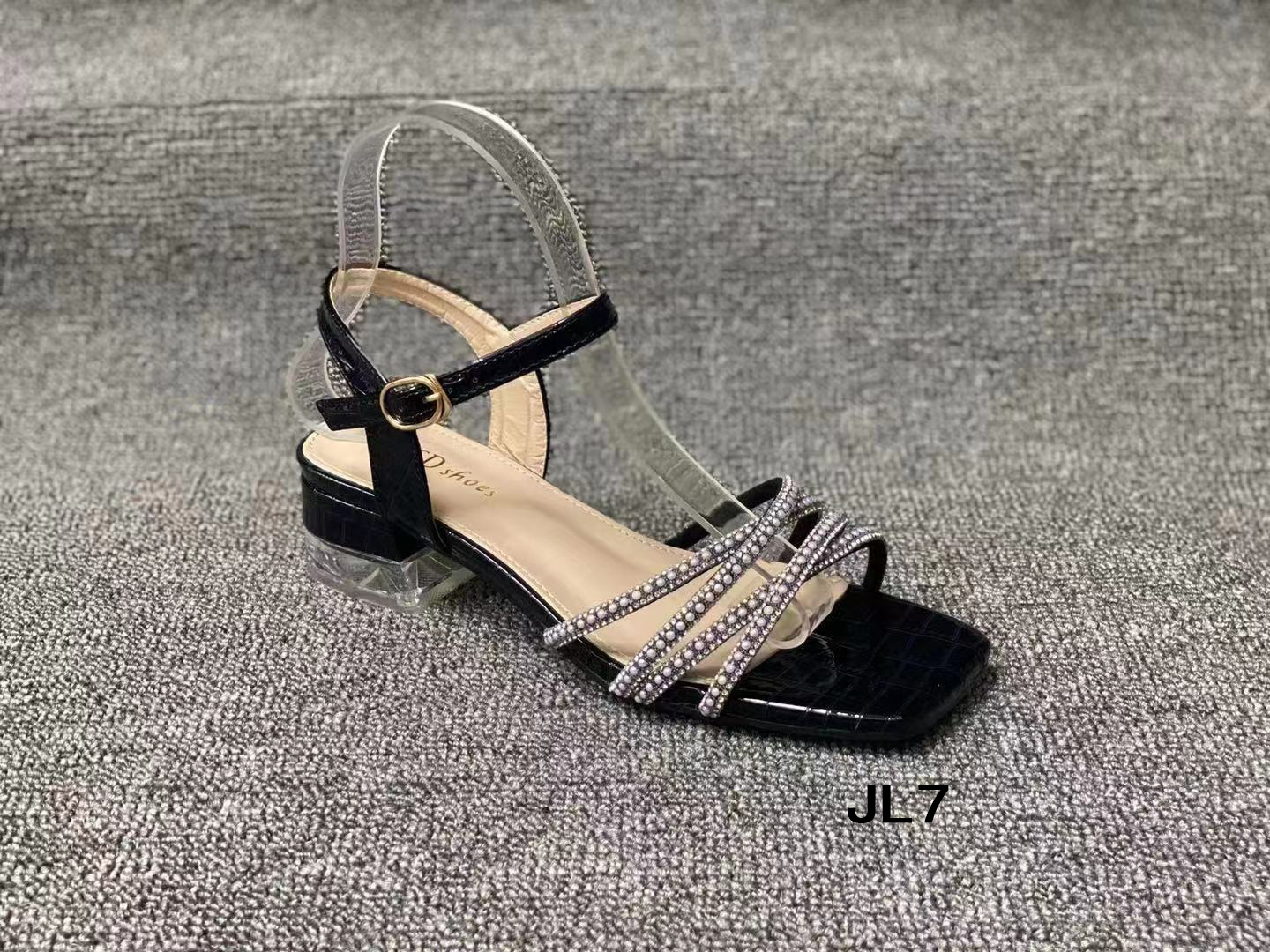 Fashionable rhinestone sandals female summer wear new shoes students stand for a long time not tired high heels with skirt thumbnail