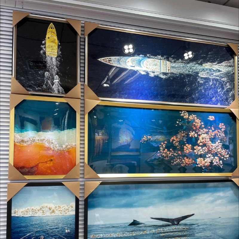 2-piece crystal porcelain and crystal diamond decorative painting details Picture