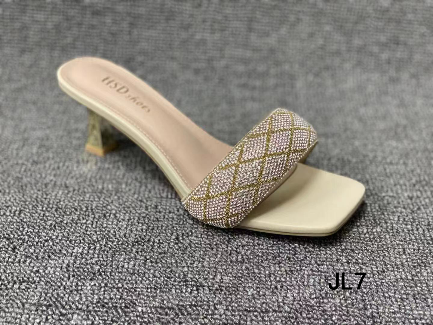 High-heeled slippers women wear new summer fashion shoes for a long time to stand on high heels with skirt wear fashion shoes