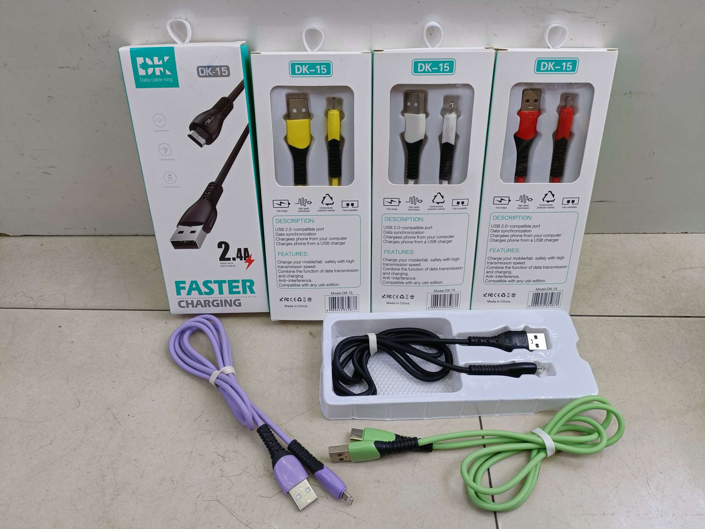 tpe Macaron phone data cable