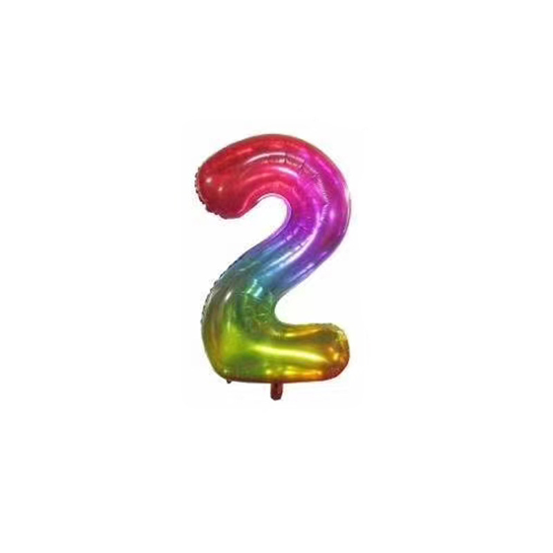 New jelly-colored 40-inch American version digital aluminum film balloon party decoration set rainbow digital aluminum film balloon Application Scenario