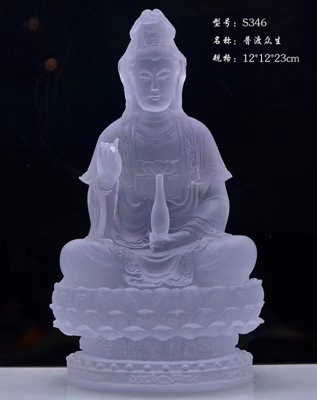 Yiwu Helian Cultural Products Co., Ltd. Glass Boutique Series Of The God Of Wealth, Can Be Worshipped At Home 0081
12