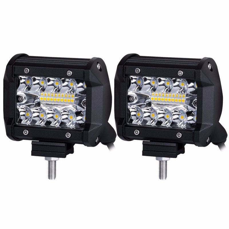 Automotive led strip lights three motos three rows of 20LED 60W Automotive LED work lights Motorcycle lights Automotive supplies automotive supplies automotive accessories thumbnail