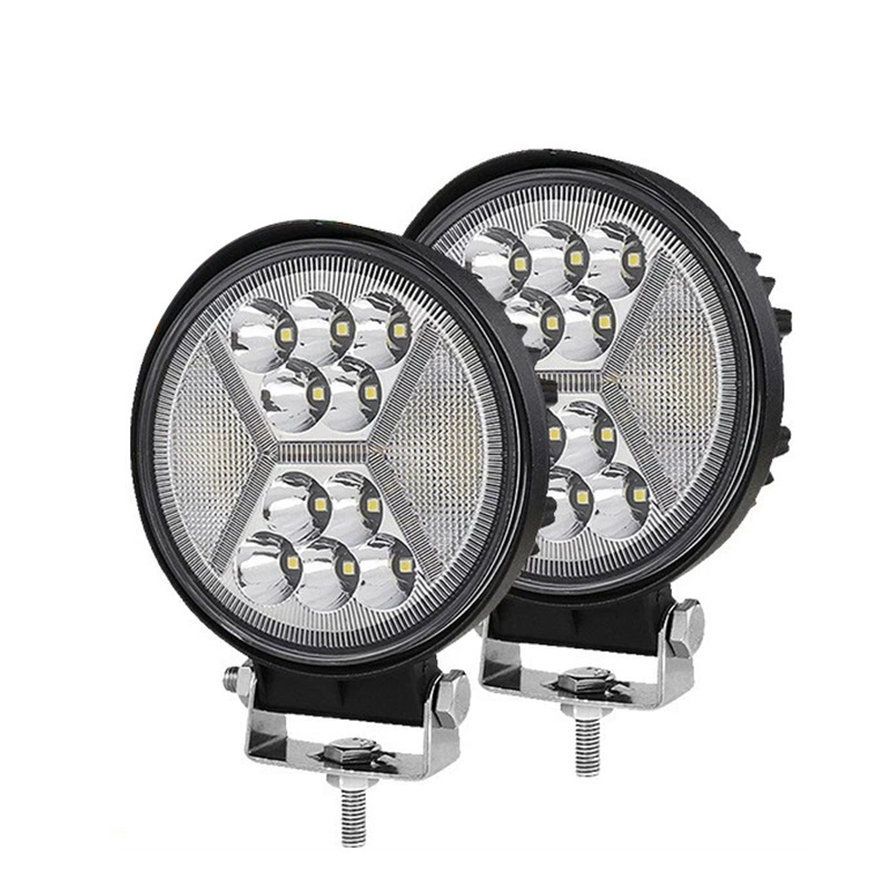 Engineering car Automotive led work light 4 "132W round with aperture burst flash off-road vehicle overhead light maintenance spotlights Automotive supplies Automotive supplies Automotive accessories